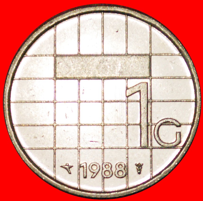 * PORTRÄT UNTEN (1987-2001): NIEDERLANDE ★ 1 GULDEN 1988 VZGL STEMPELGLANZ! Beatrix (1980-2013)