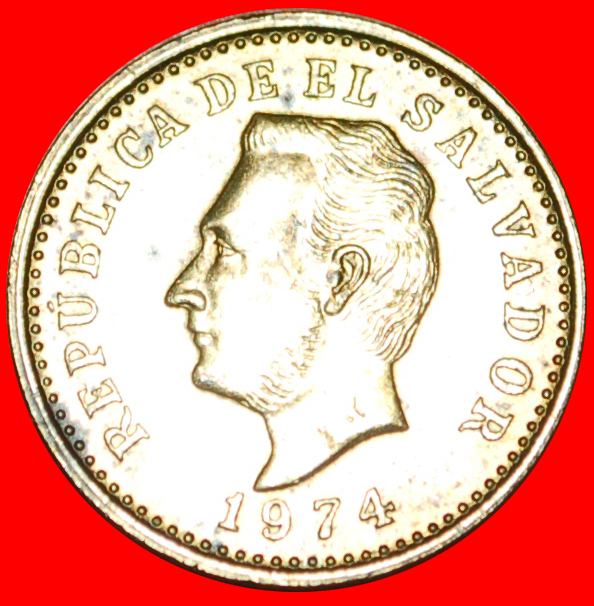  # GROSSBRITANNIEN: EL SALVADOR ★ 2 CENTAVOS 1974 VZGL STEMPELGLANZ!   