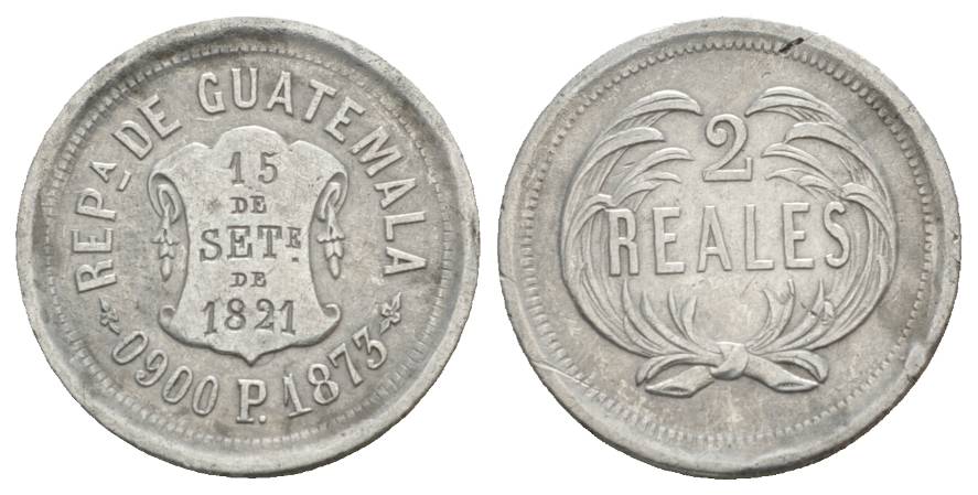  Guatemala, 2 Reales 1873   