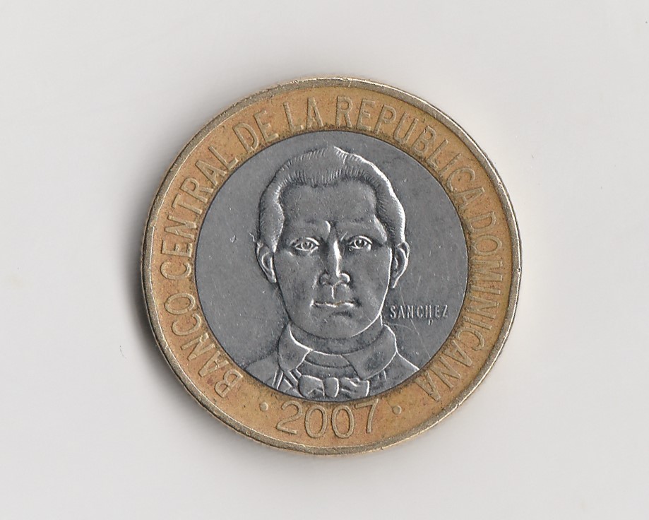  5 Pesos Dominikanische Republik 2007  (I248)   