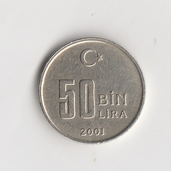  50000 Lira Türkei 2001 (I252)   