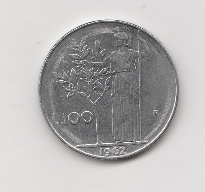  Italien 100 Lire 1962 (I255)   