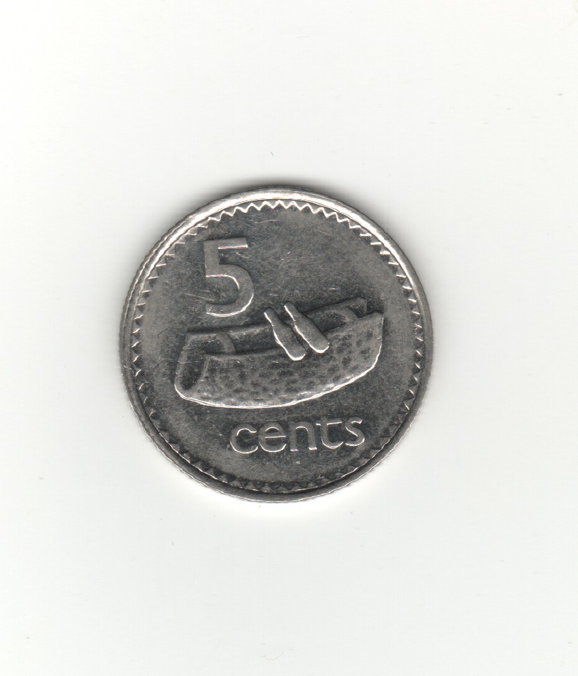  Fidschi 5 Cents 1990   