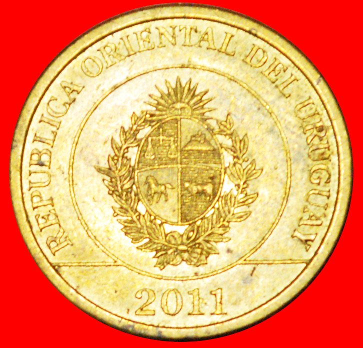  # FEHLER SPANIEN: URUGUAY ★ 1 PESO 2011!   