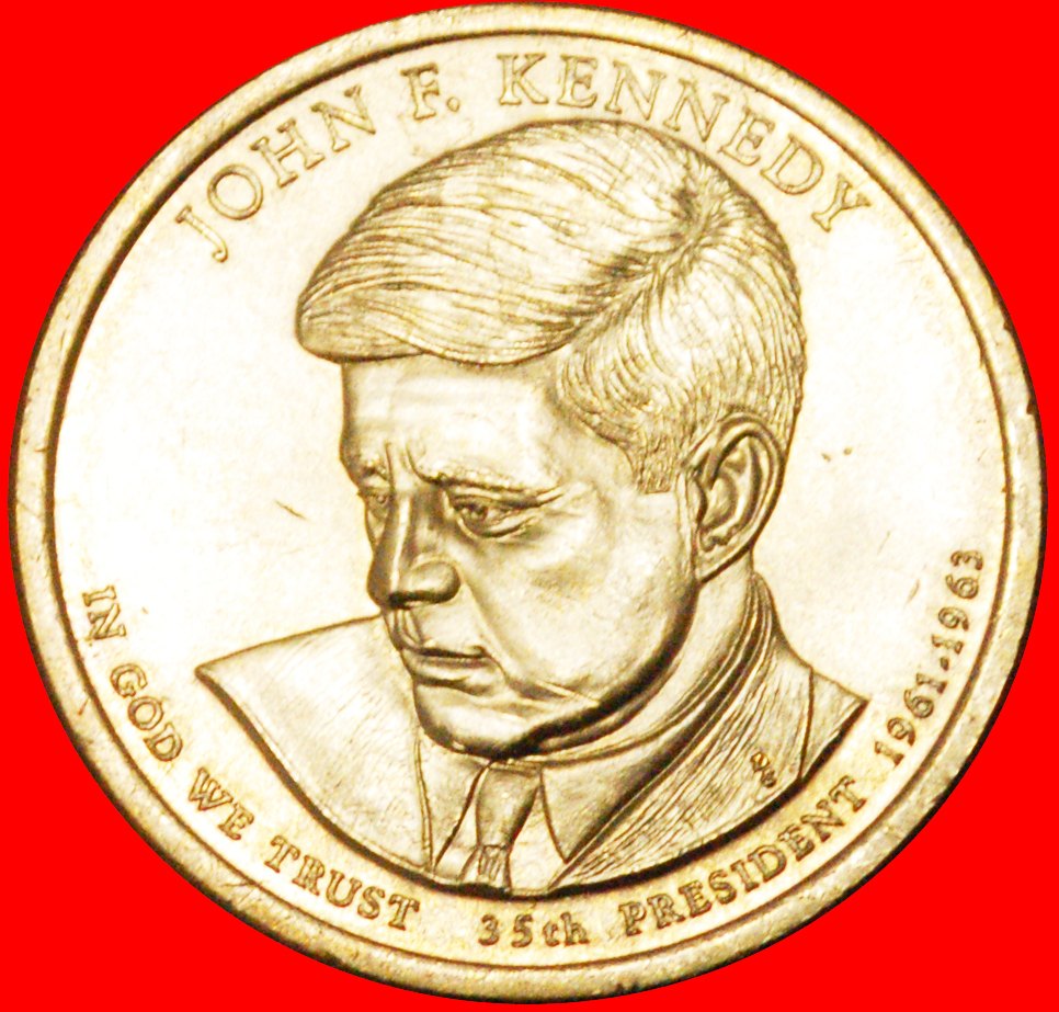  § KENNEDY (1961-1963): VEREINIGTEN STAATEN USA ★ 1 DOLLAR 2015P STG STEMPELGLANZ!   