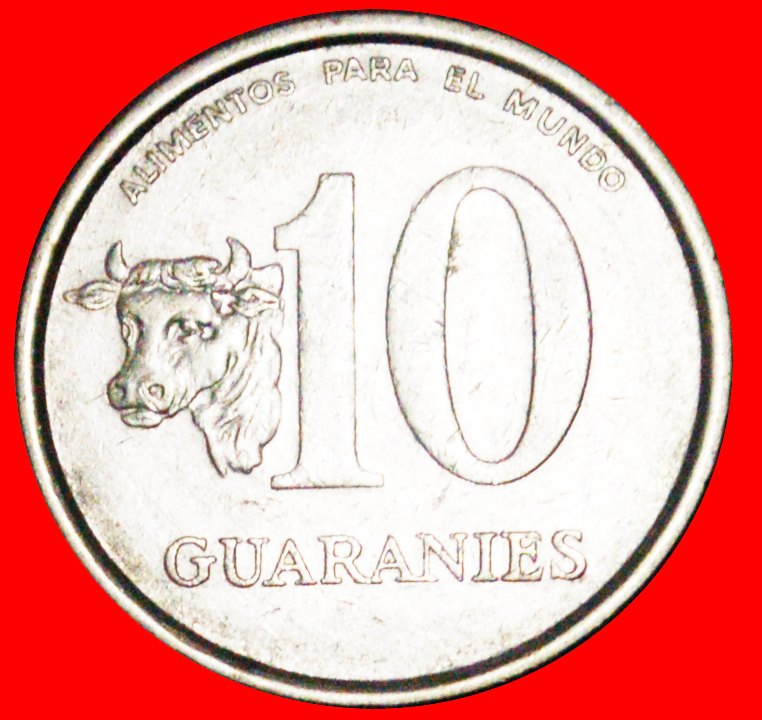  # BRASILIEN: PARAGUAY ★ 10 GUARANIES 1978 FAO KUH! OHNE VORBEHALT!   