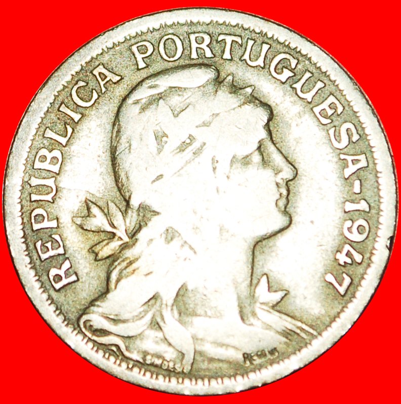  # FREIHEIT (1927-1968): PORTUGAL ★ 50 CENTAVOS 1947! OHNE VORBEHALT!   