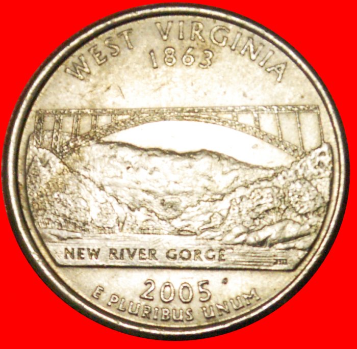 § BRÜCKE 1863: VEREINIGTEN STAATEN USA ★ 1/4 DOLLAR 2005D OHNE VORBEHALT! Washington (1789-1797)