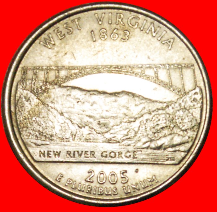  § BRÜCKE 1863: VEREINIGTEN STAATEN USA ★ 1/4 DOLLAR 2005D OHNE VORBEHALT! Washington (1789-1797)   