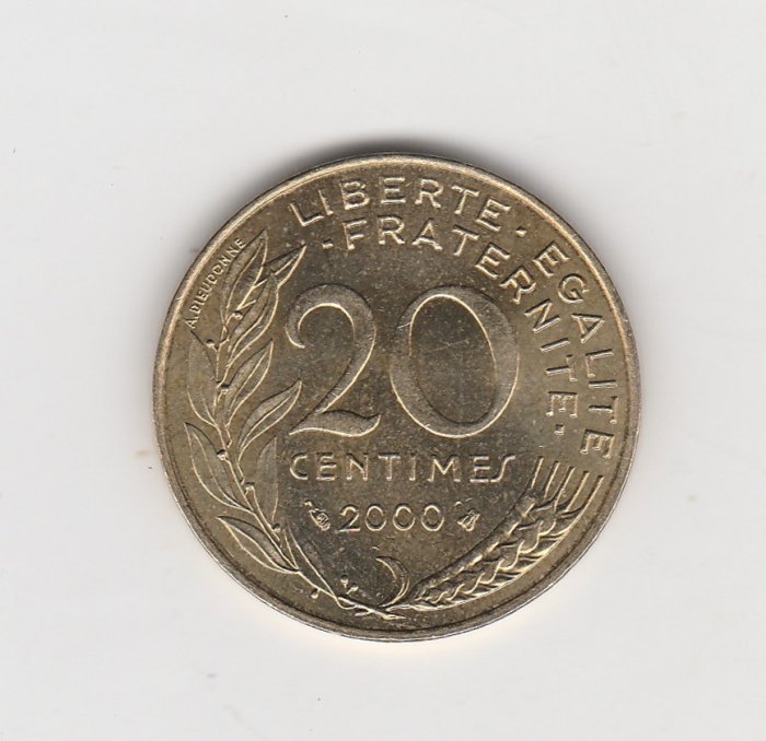  20 Centimes Frankreich 2000 (I276)   