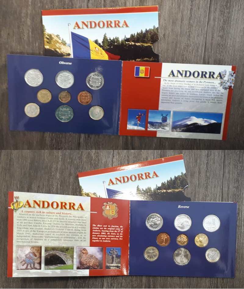  Andorra   Kursmünzensatz 2003  FM-Frankfurt   