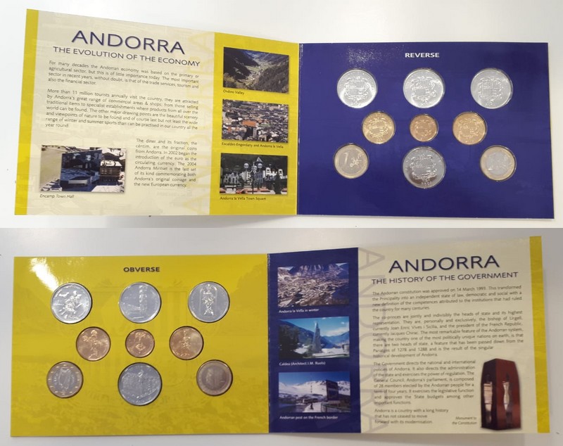  Andorra   Kursmünzensatz 2004  FM-Frankfurt   
