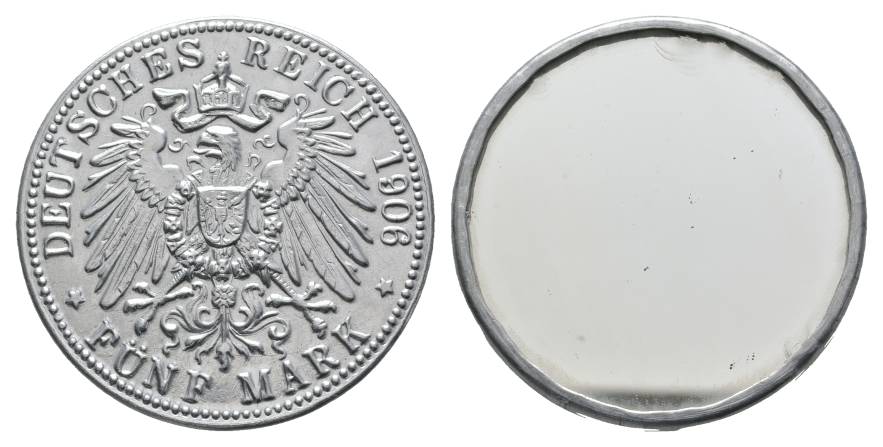  Deutsches Reich, Briefmarkenkapselgeld ohne Briefmarke   
