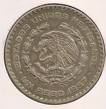  Mexico - 1 Peso 1957   