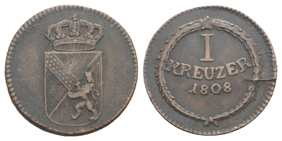  Altdeutschland, Kleinmünze 1808   