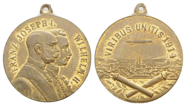  Haus Habsburg / Österreich, Bronzemedaille, 1914; 7,06 g; Ø 25,44 mm   