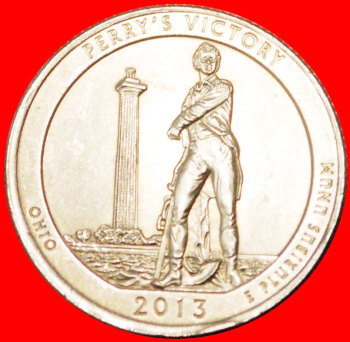 § PERRY: USA ★1/4 DOLLAR 2013P STG STEMPELGLANZ OHNE VORBEHALT★Washington 1789-1797