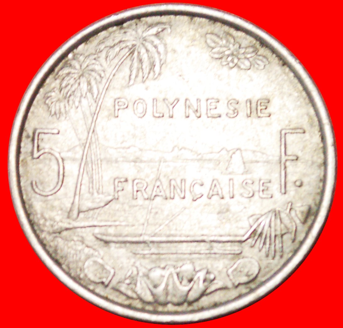  * FRANCE SHIPS with IEOM (1975-2020): FRENCH POLYNESIA ★ 5 FRANCS 1977! LOW START ★ NO RESERVE!   