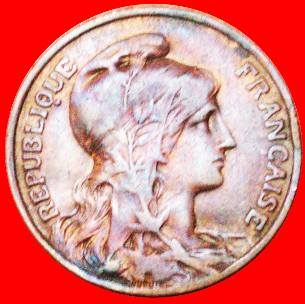  # FREIHEIT: FRANKREICH ★ 10 CENTIMES 1909! OHNE VORBEHALT!   