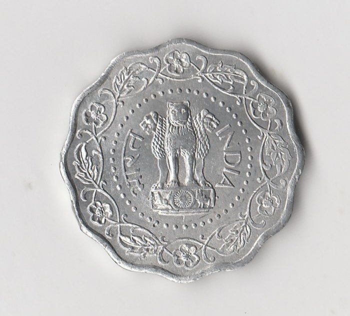  10 Paise  Indien 1972 ohne Münzzeichen (I368)   