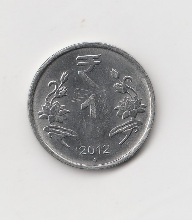  1 Rupee Indien 2012 mit Raute unter der Jahreszahl (I398)   