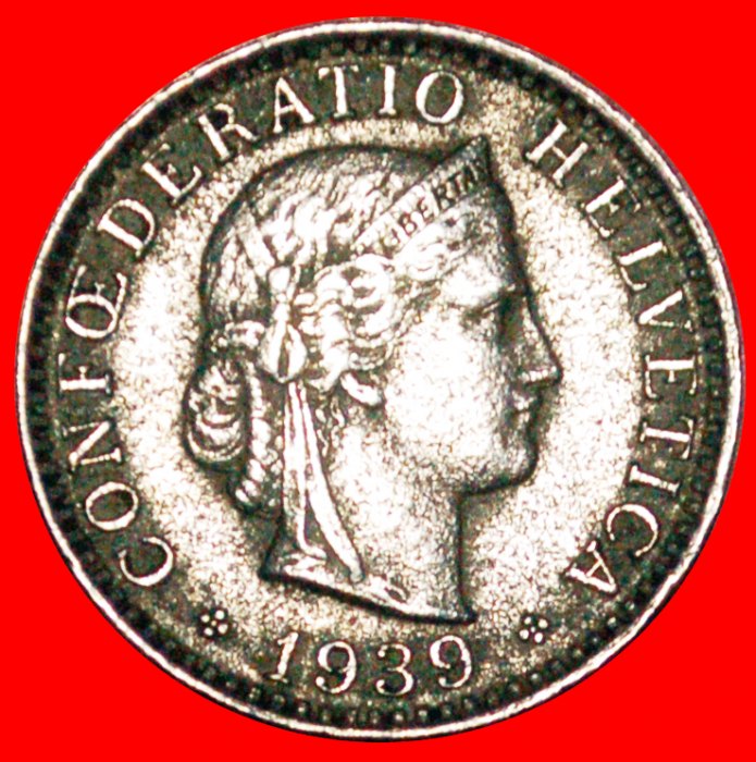 * LIBERTY (1939-2021): SWITZERLAND ★ 20 RAPPEN 1939B!LOW START ★ NO RESERVE!
