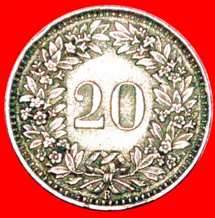  * LIBERTY (1939-2021): SWITZERLAND ★ 20 RAPPEN 1939B!LOW START ★ NO RESERVE!   