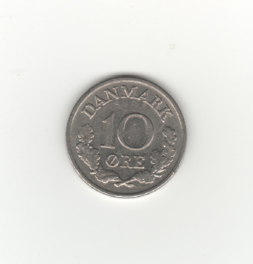  Dänemark 10 Öre 1968   