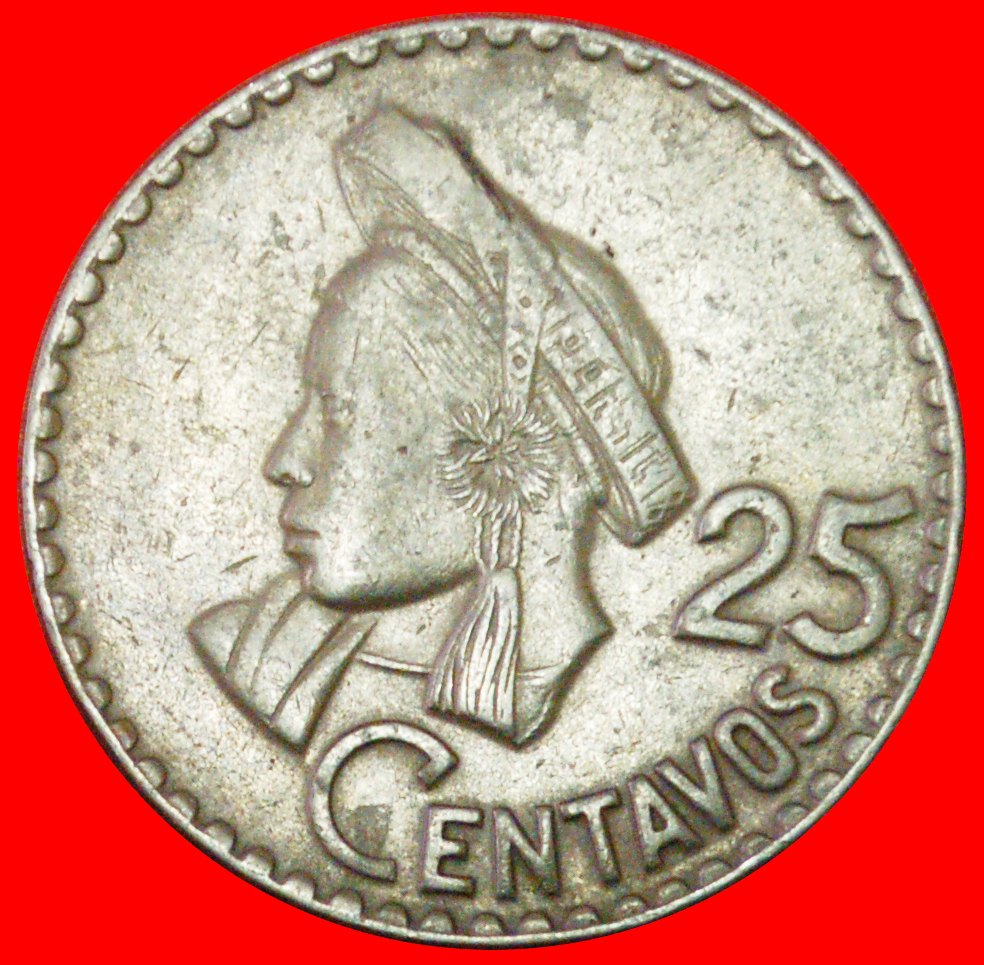  # BIRD (1967-1970): GUATEMALA ★ 25 CENTAVOS 1970! LOW START ★ NO RESERVE!   