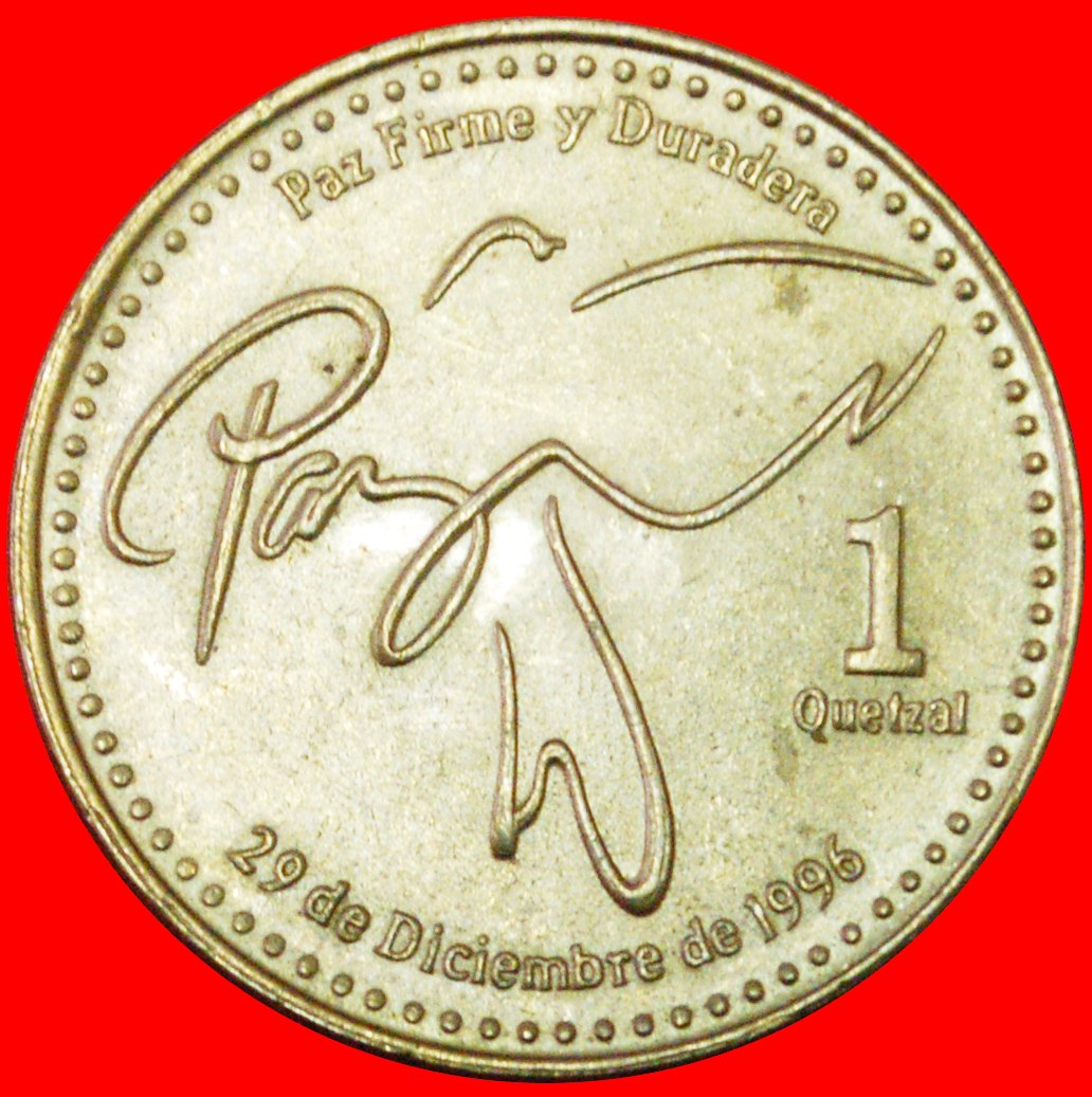 # DOVE (1998-2012): GUATEMALA ★ 1 QUETZAL 2001 MINT LUSTER! LOW START ★ NO RESERVE!
