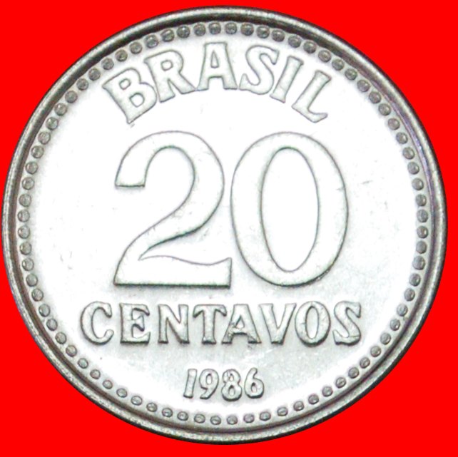 # SOUTHERN CROSS (1986-1988): BRAZIL ★ 20 CENTAVOS 1986 MINT LUSTER! LOW START ★ NO RESERVE!