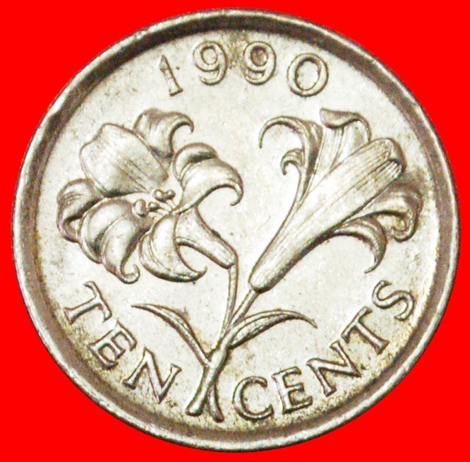  # FLOWER (1986-1998): BERMUDA ★ 10 CENTS 1990!  LOW START ★ NO RESERVE!   