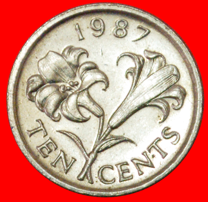  # BLUME (1986-1998): BERMUDA ★ 10 CENTS 1987! OHNE VORBEHALT!   