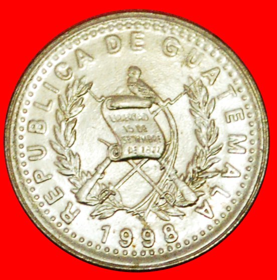  # VOGEL (1977-2010): GUATEMALA ★ 5 CENTAVOS 1998 VZGL STEMPELGLANZ! OHNE VORBEHALT!   