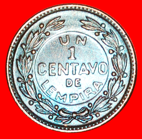  # USA (1935-1957): HONDURAS ★ 1 CENTAVO DE LEMPIRA 1957 MINT LUSTER! LOW START ★ NO RESERVE!   