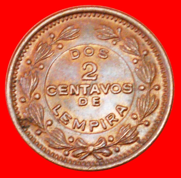 # USA (1939-1956): HONDURAS ★ 2 CENTAVOS DE LEMPIRA 1956 MINT LUSTER! LOW START ★ NO RESERVE!