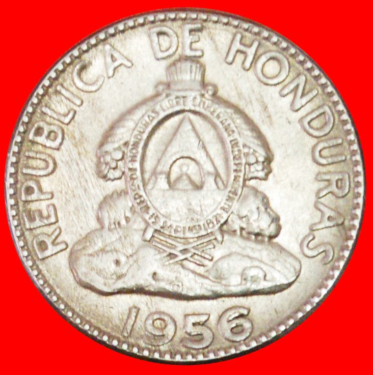  # USA (1931-1980): HONDURAS ★ 5 CENTAVOS DE LEMPIRA 1956! OHNE VORBEHALT!   