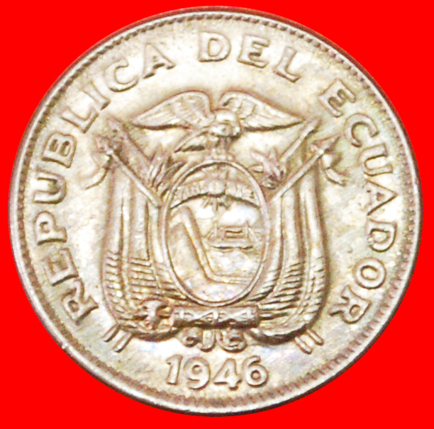  # VEREINIGTEN STAATEN: ECUADOR ★ 5 CENTAVOS 1946! OHNE VORBEHALT!   