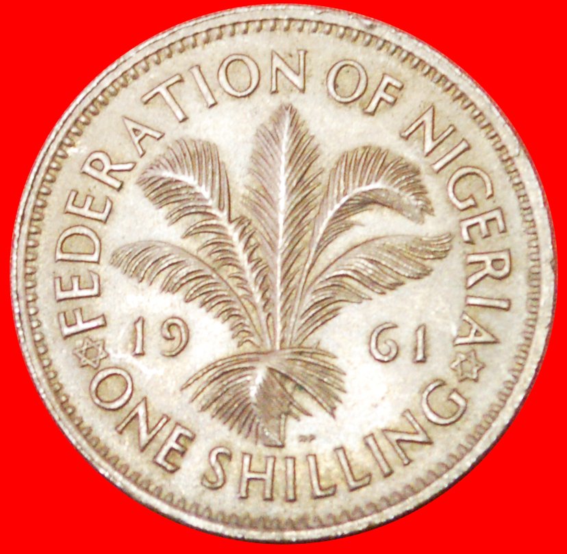  # GROSSBRITANNIEN: NIGERIA ★ 1 SHILLING 1961! OHNE VORBEHALT!   