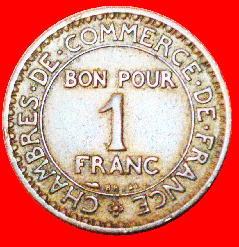  # NACKTER GOTT (1920-1927): FRANKREICH ★ 1 FRANC 1923! OHNE VORBEHALT!   
