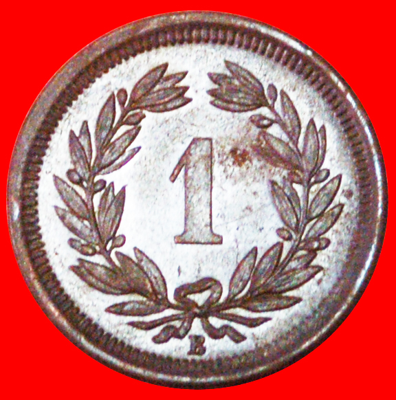  · HAT ON THE SHIELD (1850-1941): SWITZERLAND ★ 1 RAPPEN 1891B UNCOMMON! LOW START ★ NO RESERVE!   