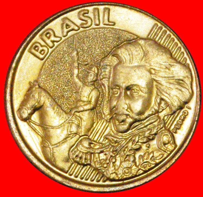 # PEDRO I. (1798-1834) UND SÜDKREUZ: BRASILIEN ★ 10 CENTAVOS 2005! OHNE VORBEHALT!