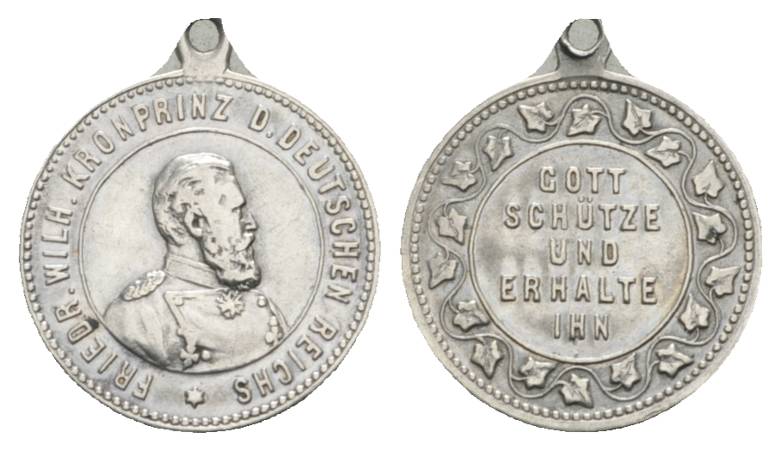  Medaille, tragbar; Cu/Ni Ø 16 mm, 1,48 g   