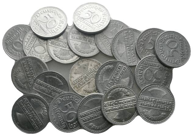  Weimarer Republik, 20 Kleinmünzen   