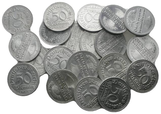  Weimarer Republik, 20 Kleinmünzen   