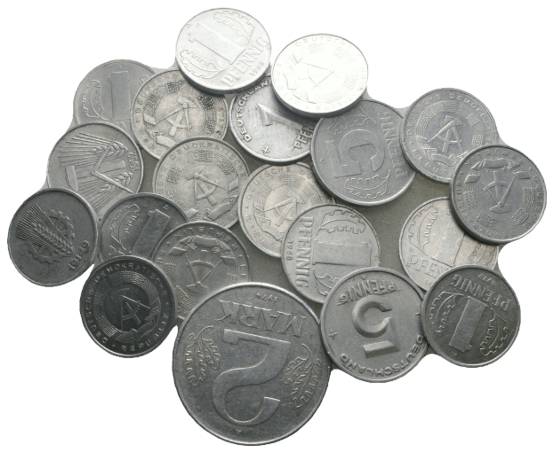  DDR, 20 Kleinmünzen   