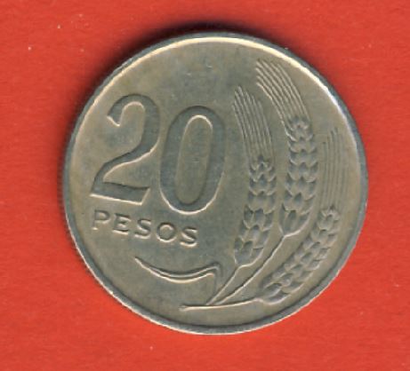  Uruguay 20 Pesos 1970   