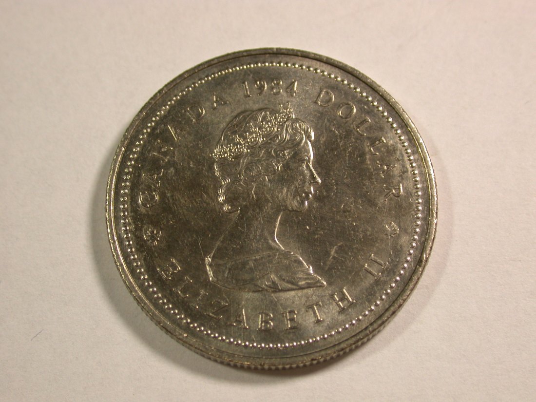  C05 Kanada 1 Dollar 1984 in f.st  Originalbilder   