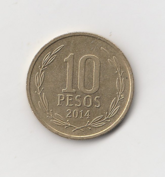  10 Pesos Chile 2014 (I510)   