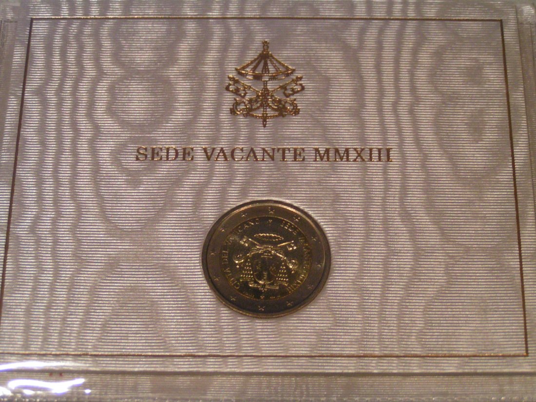  Vatikan sede vacante 2 Euro 2013  Originalfolder   